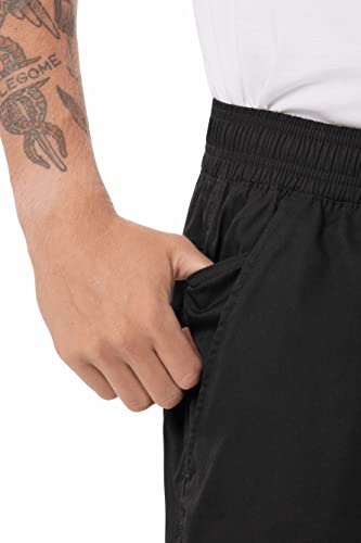Black Chef Works Lightweight Baggy Pants - Size Large