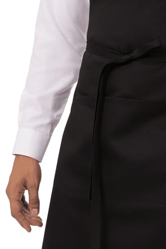 Black Chef Butcher Apron - One Size Unisex