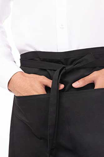 Black Chef Works Half Bistro Server Apron, One Size