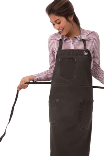 Pewter Dorset Bib Apron by Chef Works