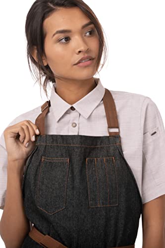 Black Chef Works Memphis Bib Apron, Unisex, One Size