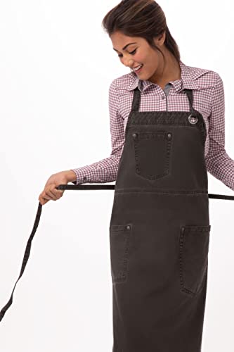 Pewter Dorset Bib Apron by Chef Works