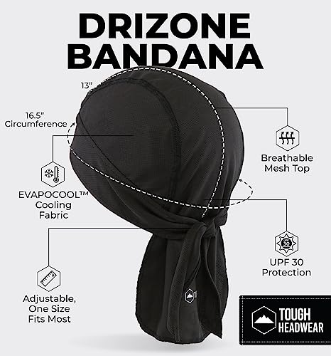 Black Cooling Helmet Liner for Men - Multi-functional