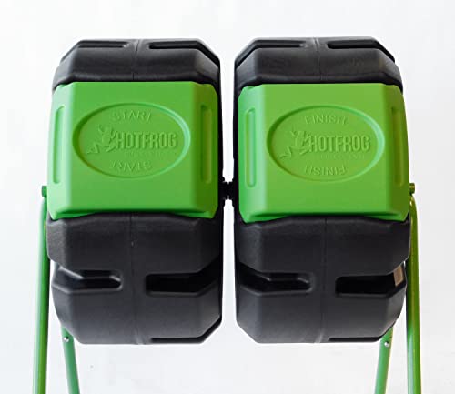 ♻️ FCMP Outdoor HOTFROG 37-Gallon Dual Body Composter – Efficient Composting for Eco-Friendly Living 🌿