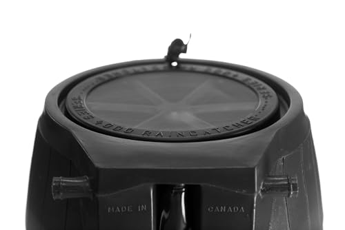 FCMP Outdoor RC4000-BLK 50-Gallon Rain Water Barrel