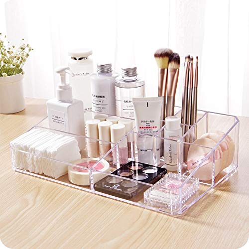 Sooyee Clear Makeup Vanity Organizer with 9 Spaces