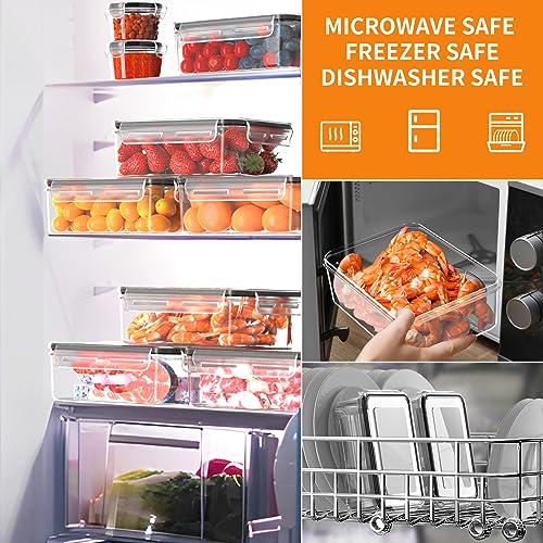 18 PCS BPA-Free Food Storage Containers with Lids