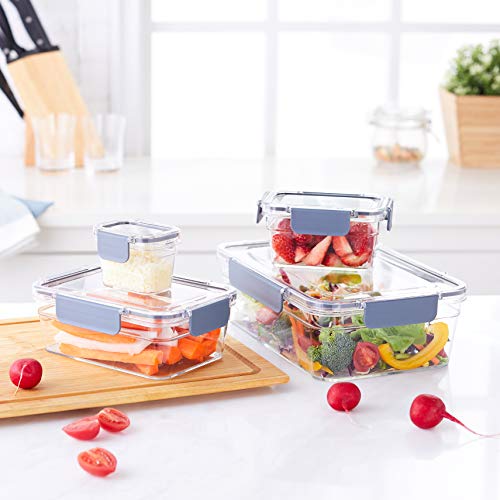 22-Piece Clear Locking Food Storage Container Set