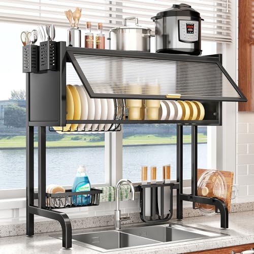 Large Stainless Steel Over The Sink Dish Drying Rack