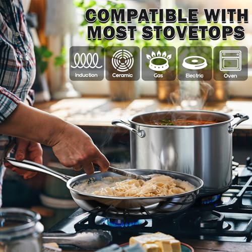 Cooks Standard 10-Piece Multi-Ply Stainless Steel Cookware Set