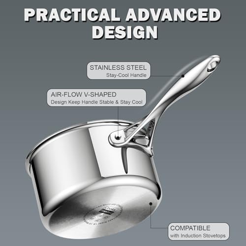 Cooks Standard 10-Piece Multi-Ply Stainless Steel Cookware Set
