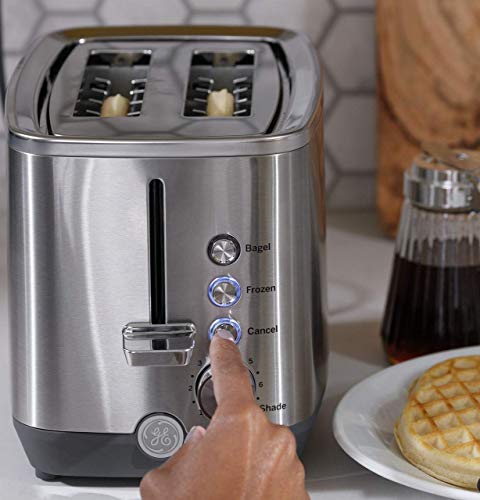 GE 2-Slice Stainless Steel Toaster, Extra Wide Slots