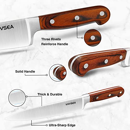 16 PC High Carbon Stainless Steel Knife Set