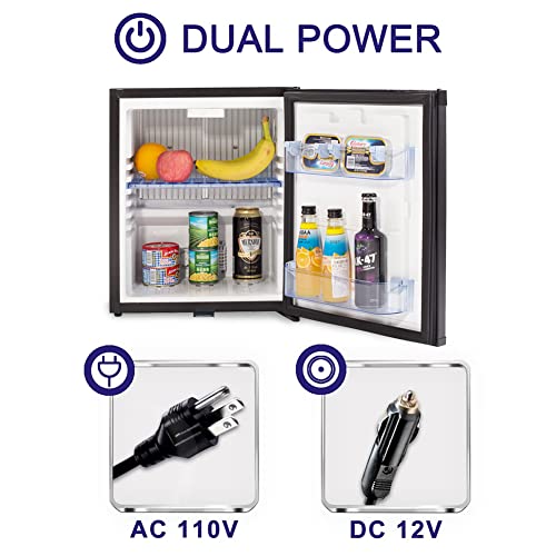 Techomey 1.0 Cu.Ft Mini Fridge with Lock