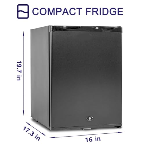 Techomey 1.0 Cu.Ft Mini Fridge with Lock