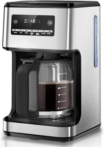 Kismile 14-Cup Programmable Stainless Steel Coffee Maker