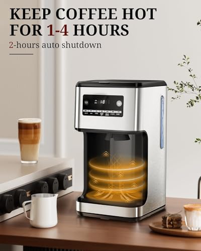 Kismile 14-Cup Programmable Stainless Steel Coffee Maker