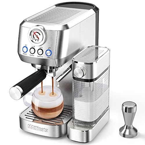 Stainless Steel 20 Bar Espresso Machine with Milk Frother
