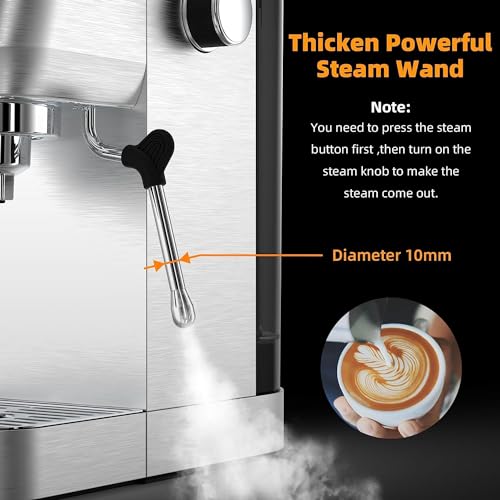 20 Bar Mattinata Espresso Machine with Milk Frother