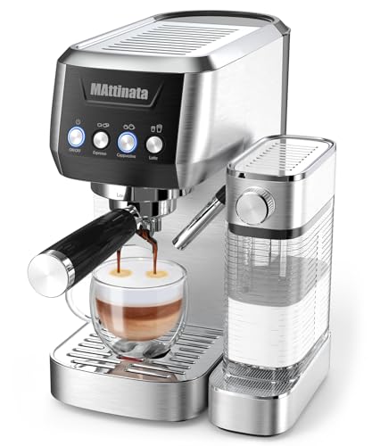 Mattinata Espresso Machine, 20 Bar Cappuccino & Latte