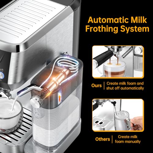 Mattinata Espresso Machine, 20 Bar Cappuccino & Latte