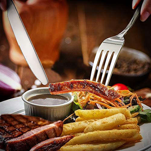 Set of 12 Hiware Stainless Steel Dinner Forks