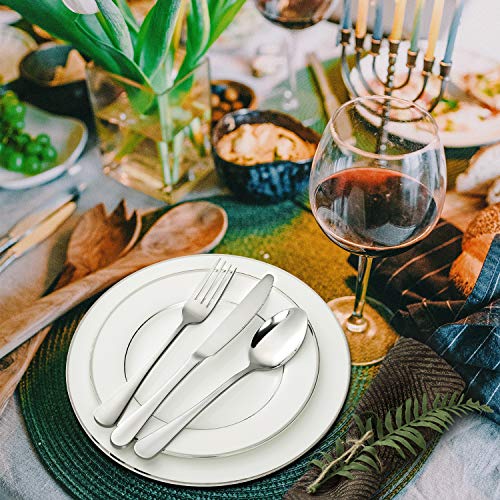Set of 12 Hiware Stainless Steel Dinner Forks