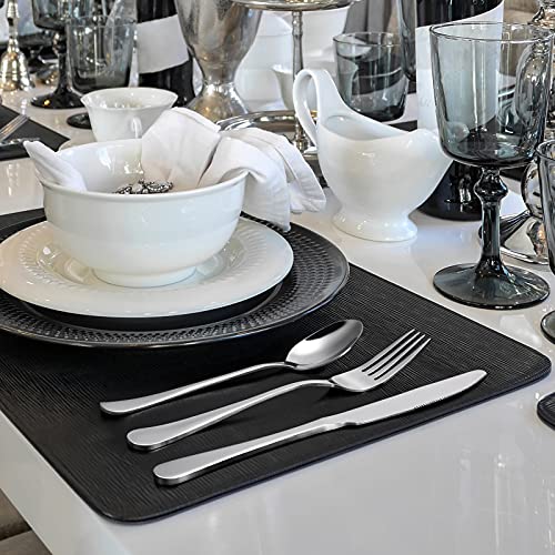 24-pc Hiware Stainless Steel Flatware Set for Home & Restaurant