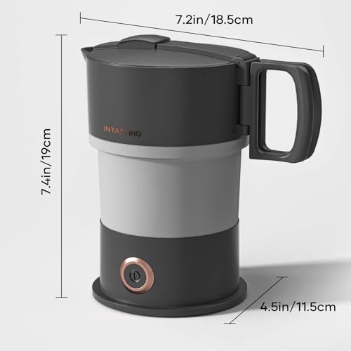 INTASTING Foldable Electric Kettle, Travel Friendly, Food Grade
