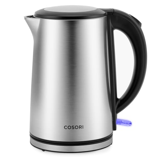 COSORI Cool-Touch Electric Kettle, Stainless Steel, 1.5L/1500W