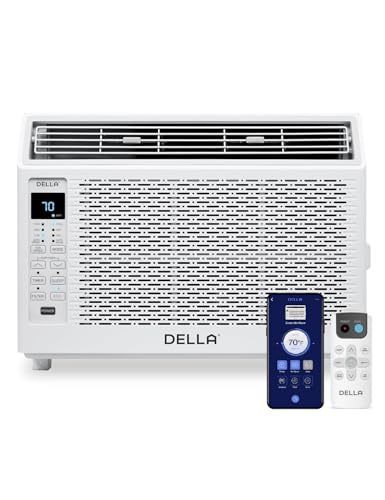 DELLA 6000 BTU Window Air Conditioner with Smart Controls