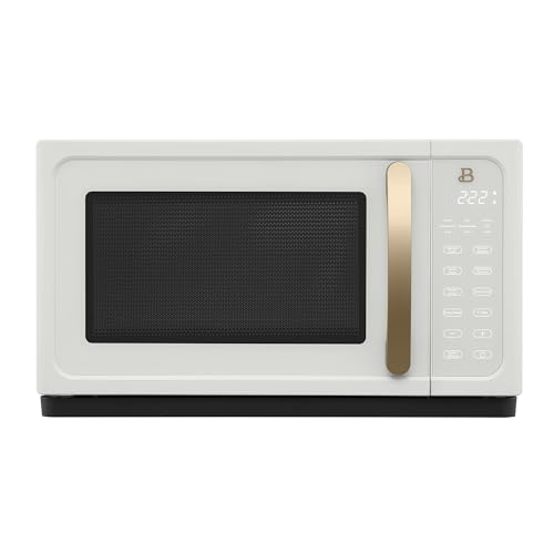 Drew Barrymore Sensor Microwave Oven, White Icing, 1.1 Cu ft
