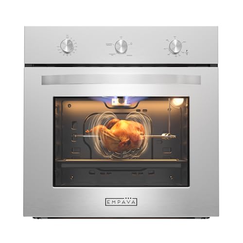 Empava 24" Gas Wall Oven with Rotisserie Function