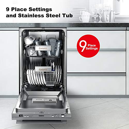 Galanz Stainless Steel Built-In Dishwasher - 24-In. Top Control