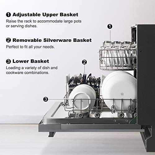 Galanz Stainless Steel Built-In Dishwasher - 24-In. Top Control