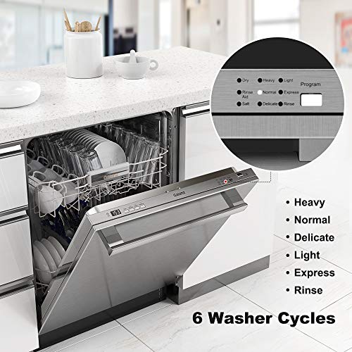 Galanz Stainless Steel Built-In Dishwasher - 24-In. Top Control