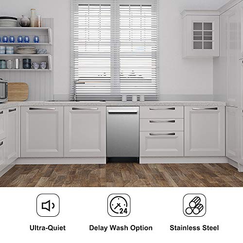 Galanz Stainless Steel Built-In Dishwasher - 24-In. Top Control