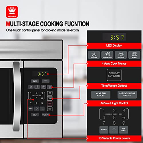 Gasland Chef 30" Over-the-Range Microwave Oven Stainless