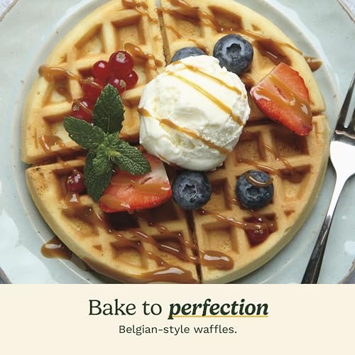 Cuisinart Round Flip Belgian Waffle Maker - Black/Silver