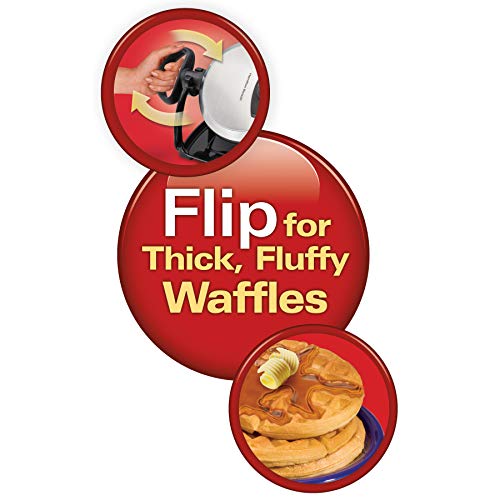 Hamilton Beach Flip Belgian Waffle Maker Stainless Steel