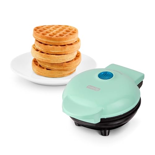 DASH Mini Waffle Maker - Aqua, Nonstick, Quick Heat-Up