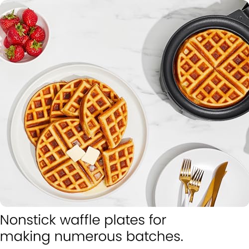 Chefman Belgian Waffle Maker with Shade Selector, Nonstick Plates