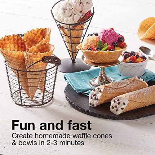 Proctor Silex Waffle Cone & Ice Cream Bowl Maker