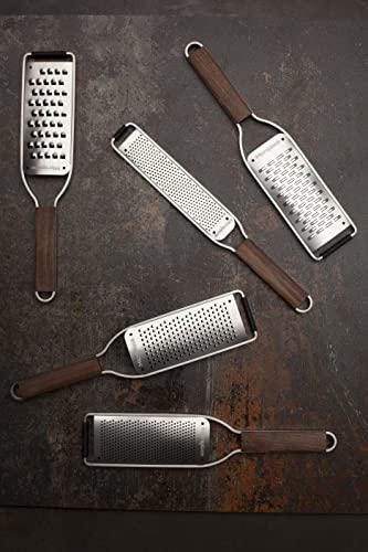 Wood Handle Stainless Steel Frame Coarse Blade Cheese Grater