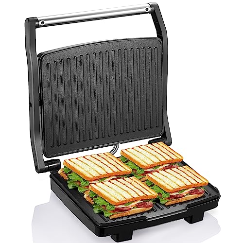 Yabano Panini Press Grill, Gourmet Sandwich Maker