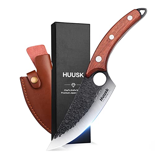 Huusk Viking Hand-Forged Boning Knife Japanese Chef Cleaver