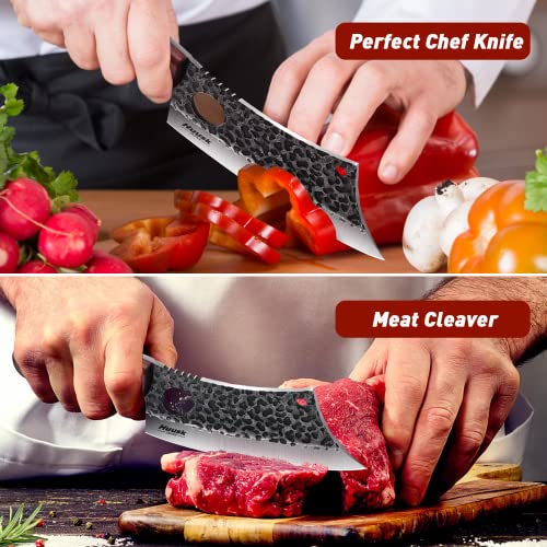 Huusk Japan Viking Knife Set for Outdoor Cooking
