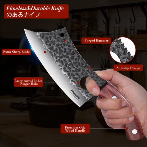 Huusk Japan Viking Knife Set for Outdoor Cooking
