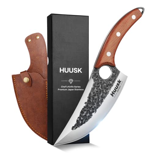 Huusk Knife Japan Chef's Butcher Knife with Sheath