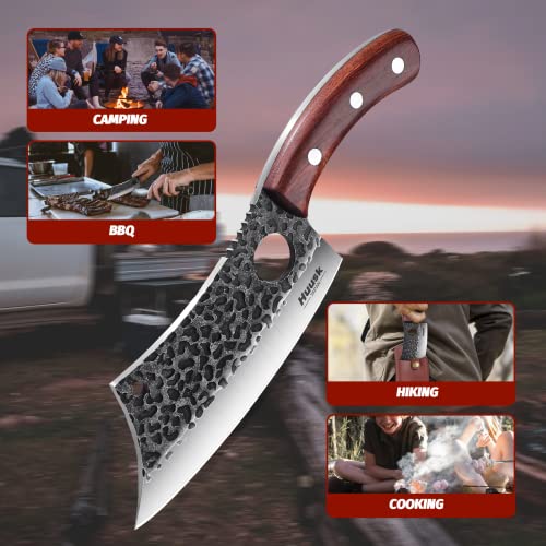 Huusk Japan Viking Knife Set for Outdoor Cooking